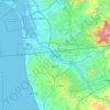 Tijuana topographic map, elevation, terrain