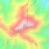 老君山 topographic map, elevation, terrain