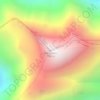 Rakaposhi topographic map, elevation, terrain