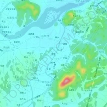 柴家 topographic map, elevation, terrain