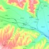 城关镇 topographic map, elevation, terrain