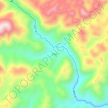 卡纳 topographic map, elevation, terrain