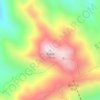 祝融峰 topographic map, elevation, terrain