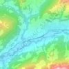 Le Crêt topographic map, elevation, terrain