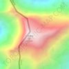 央然康日峰 topographic map, elevation, terrain