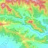 南鲁山镇 topographic map, elevation, terrain