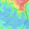 Berrys Bay topographic map, elevation, terrain