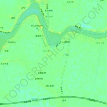 牌坊新村 topographic map, elevation, terrain