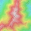 野口五郎岳 topographic map, elevation, terrain
