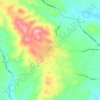 Κροκεές topographic map, elevation, terrain