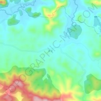 龙关 topographic map, elevation, terrain