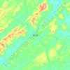 滩头镇 topographic map, elevation, terrain