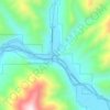 North Fork topographic map, elevation, terrain