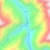 珞瓦新村 topographic map, elevation, terrain