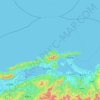 沖黒島 topographic map, elevation, terrain