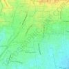 Dauh Puri Klod topographic map, elevation, terrain