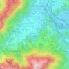 上田寮下村 topographic map, elevation, terrain