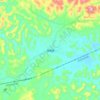 珠琳镇 topographic map, elevation, terrain