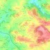 Le Grenouiller topographic map, elevation, terrain