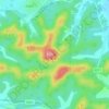 紫蓬山 topographic map, elevation, terrain