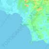 Port Dickson topographic map, elevation, terrain