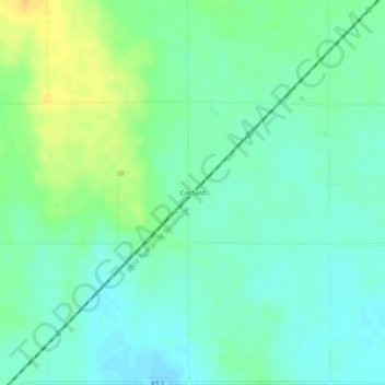 Crisfield topographic map, elevation, terrain