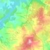 Les Cheyroux topographic map, elevation, terrain