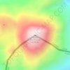 Nevado Tres Cruces topographic map, elevation, terrain