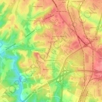 Grace Point topographic map, elevation, terrain