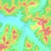 大榆树川村 topographic map, elevation, terrain