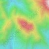 银瓶咀 topographic map, elevation, terrain