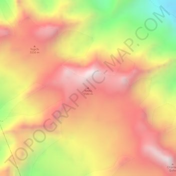 Nikko topographic map, elevation, terrain