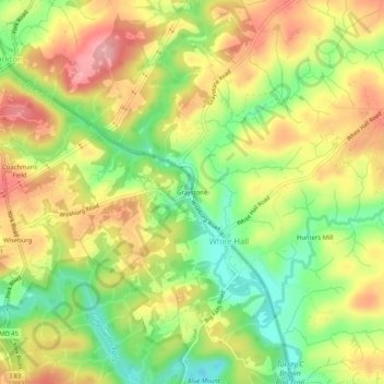 Graystone topographic map, elevation, terrain