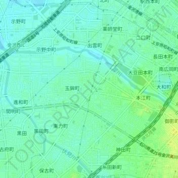 入江第２児童公園 topographic map, elevation, terrain