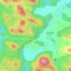 花果山 topographic map, elevation, terrain