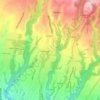 small shopping topographic map, elevation, terrain