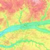 Tours (Indre-et-Loire) topographic map, elevation, terrain