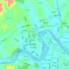 金华社区 topographic map, elevation, terrain