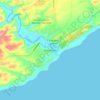 Port Alfred topographic map, elevation, terrain
