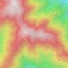 小河内山 topographic map, elevation, terrain