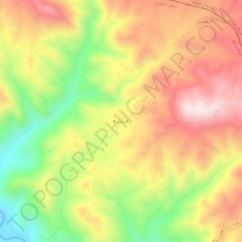 Bamsar-e Bala topographic map, elevation, terrain
