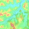 博山镇 topographic map, elevation, terrain