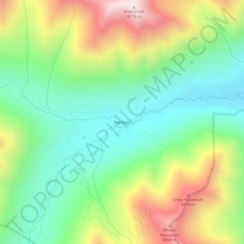 Winfield topographic map, elevation, terrain