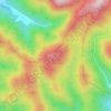 大月山 topographic map, elevation, terrain