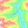 茶布朗镇 topographic map, elevation, terrain