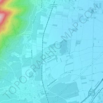 Kientzville topographic map, elevation, terrain