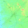 Bo topographic map, elevation, terrain