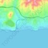 La Cala del Moral topographic map, elevation, terrain