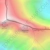 Lhotse Shar topographic map, elevation, terrain