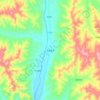 下伙房乡 topographic map, elevation, terrain